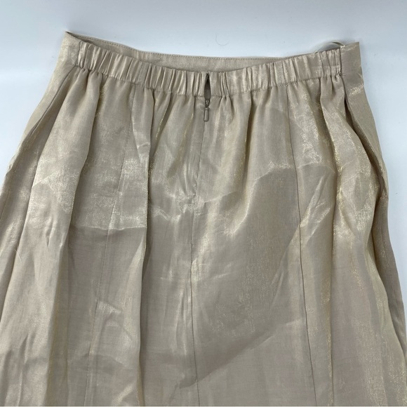 Alex Evenings Metallic Gold Long Skirt and Jacket Formal Floral Mother of Bride - Picture 15 of 16